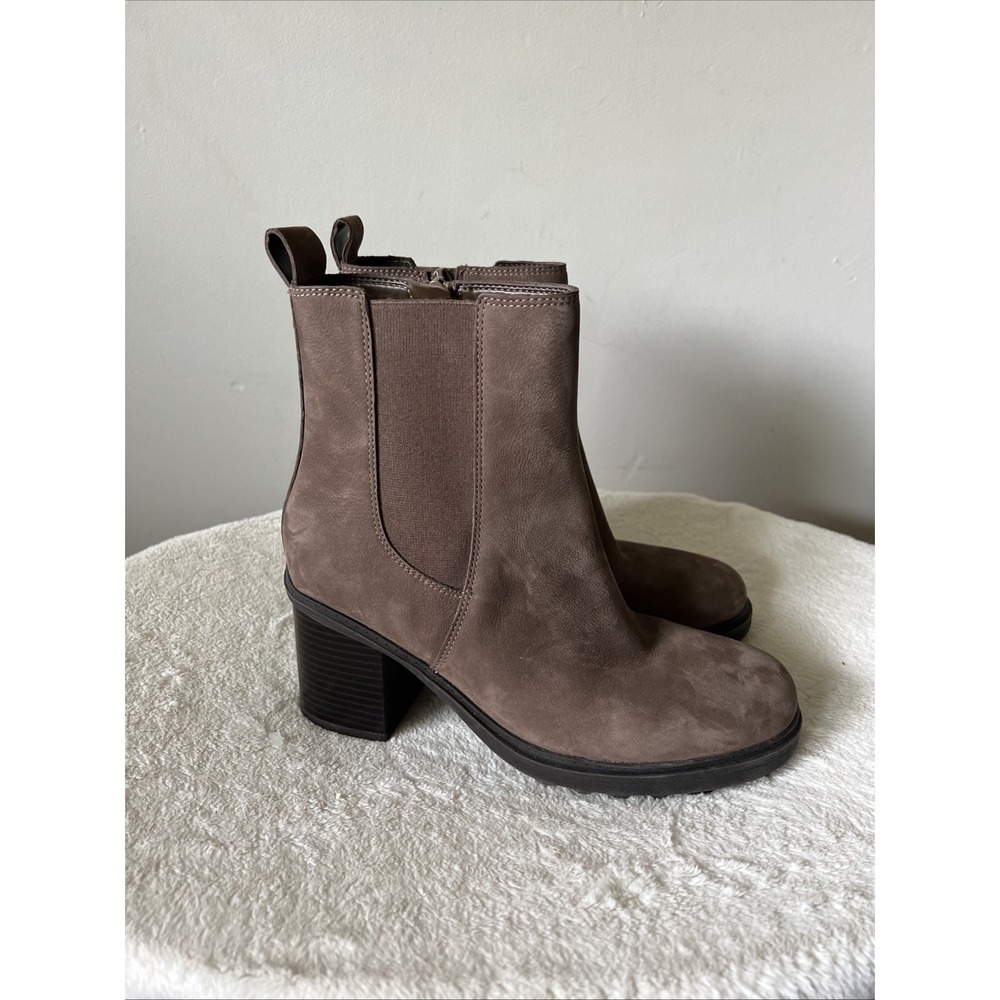 Vionic Truckee Booties Brown Suede Womens 8.5 Heel Comfort Support Fall